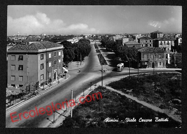 ai0626 - CARTOLINA D'EPOCA - Rimini Città - Viale Cesare Battisti