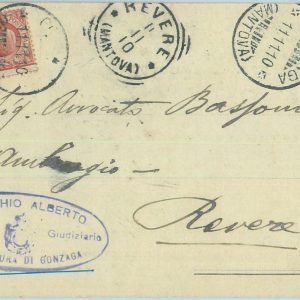 85848  - CARTOLINA d'Epoca -  MANTOVA provincia -  GONZAGA 1910