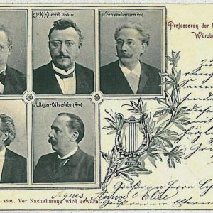 33962 -  Ansichtskarten VINTAGE POSTCARD: Deutschland GERMANY Wuerzburg MUSIC