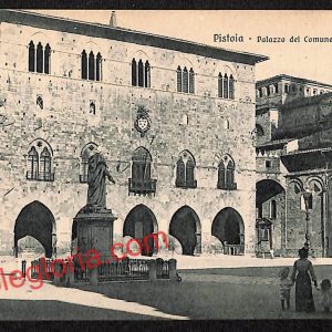 ah7972 - CARTOLINA D'EPOCA - Pistoia Città - Palazzo del Comune