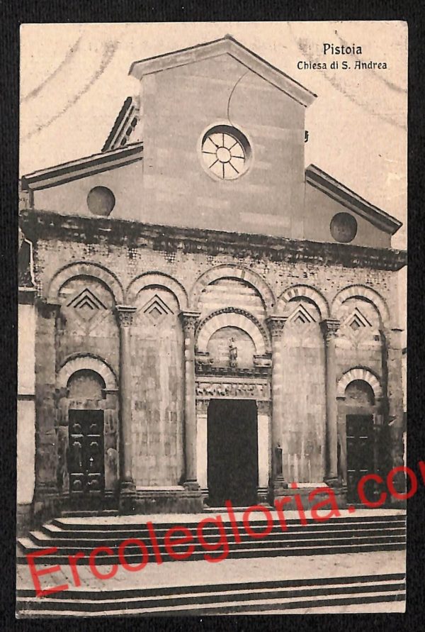 ah7976 - CARTOLINA D'EPOCA - Pistoia Città - Chiesa di San Andrea