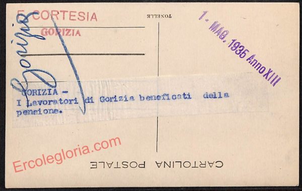 ag1787 - CARTOLINA D'EPOCA - Gorizia Città - I Levoretori di Gorizia - immagine 2