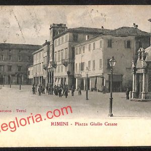 ai0636 - CARTOLINA D'EPOCA - Rimini Città - Piazza Giulio Cesare
