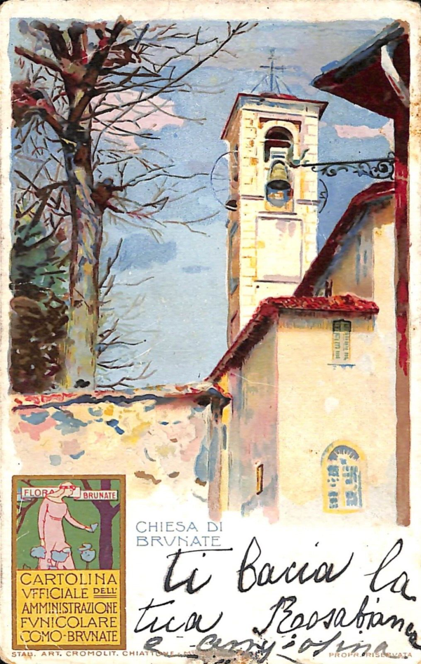 ab6132 - CARTOLINA  D'EPOCA - Como Provincia : BRUNATE