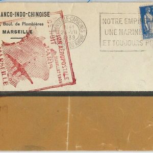 42018 - FRANCE -  POSTAL HISTORY - 1st Flight COVER  PARIS - MARSEILLES 1939