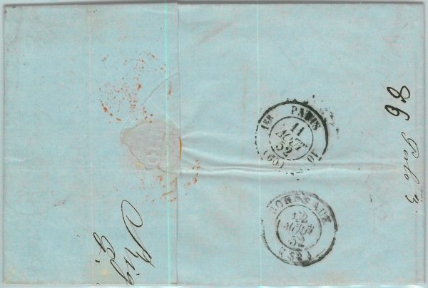 94283 - RUSSIA Latvia - POSTAL HISTORY - PREPHILATELIC Cover RIGA to FRANCE 1952 - immagine 2
