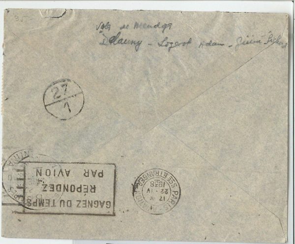 21339 - SWEDEN  - Postal History - Airmail COVER to ARGENTINA 1938 - immagine 2