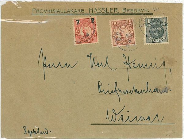 21321 -  SWEDEN  - POSTAL HISTORY   - COVER to GERMANY