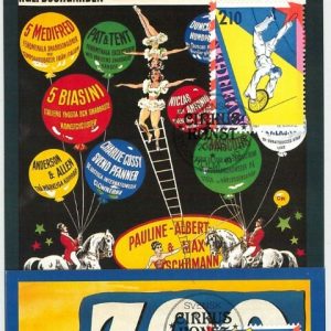 57455 - SWEDEN - POSTAL HISTORY:  set of 3  MAXIMUM CARD 1987  -  CIRCUS