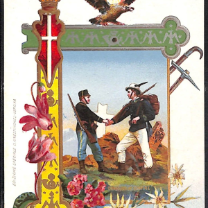 ac6947 - CARTOLINA D'EPOCA - REGGIMENTALI  -  Alpini