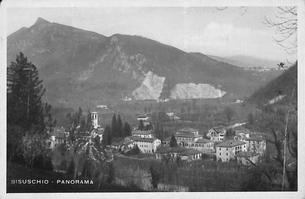 ab4938  -  CARTOLINA  D'EPOCA -  Varese Provincia  :  BISUSCHIO 1947