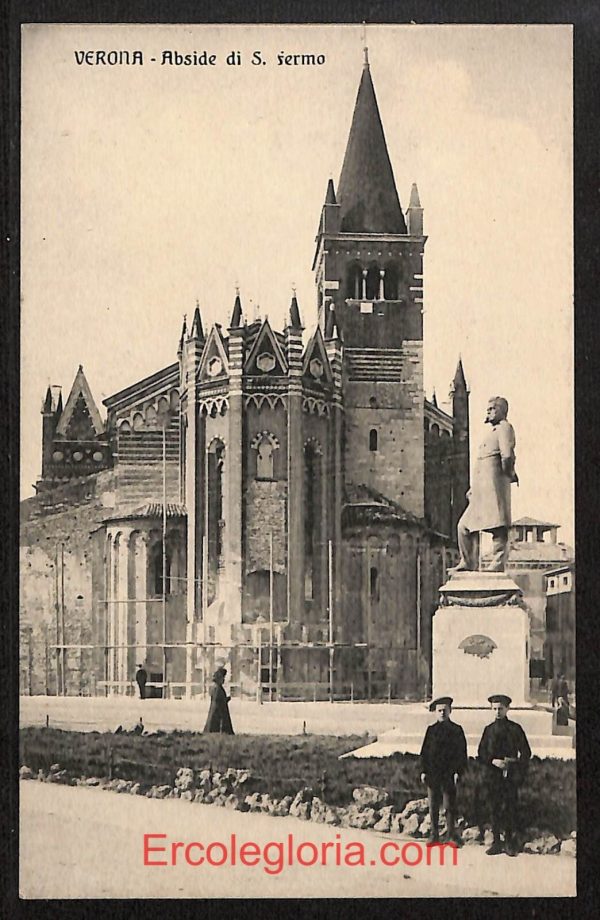 ae2881 - CARTOLINA  D'EPOCA - Verona Città - Abside di S. Fermo