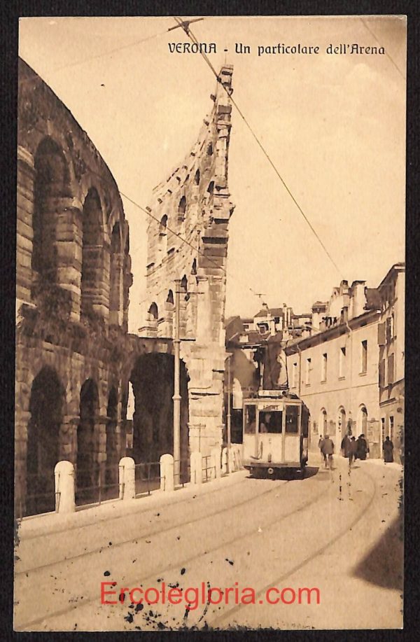 ae2896 - CARTOLINA  D'EPOCA - Verona Città - Un particolare dell' Arena