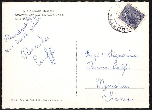 ac8268 - CARTOLINA D'EPOCA - Livorno Provincia - San Vincenzo - immagine 2