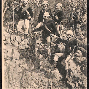 ac6863 - CARTOLINA D'EPOCA - REGGIMENTALI  -  Alpini