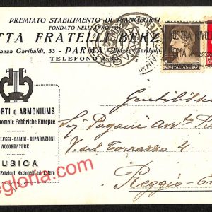 ah5510 - STORIA POSTALE - Parma Città - Pianoforti e Armoniums