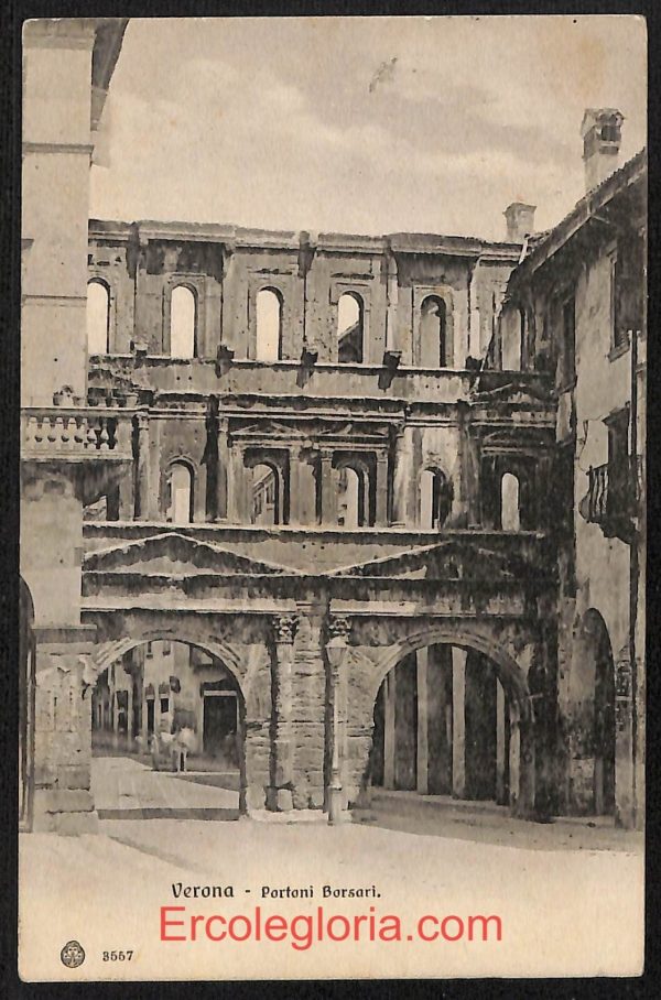 ae2911 - CARTOLINA  D'EPOCA - Verona Città - Portoni Borsari  1915
