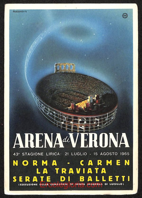 ae2918 - CARTOLINA  D'EPOCA - Verona Città - Arena di Verona