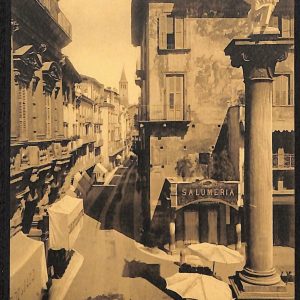 ae2937 - CARTOLINA  D'EPOCA - Verona Città - Piazza delle Erbe