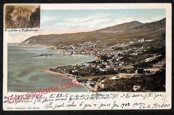 ag5017 - CARTOLINA D'EPOCA - Imperia Provincia - Sanremo   1902