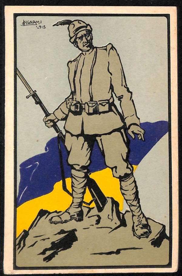 ac6888 - CARTOLINA D'EPOCA - REGGIMENTALI  - Alpini   1916