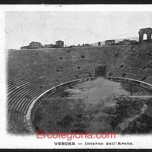 ae2940 - CARTOLINA  D'EPOCA - Verona Città - Interno dell' Arena