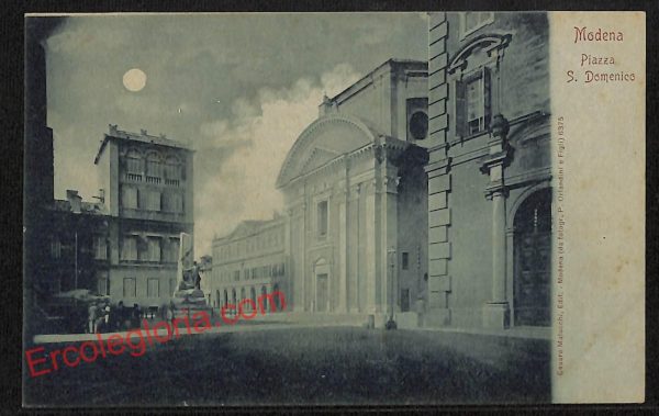 ag9328 - CARTOLINA D'EPOCA - Modena Città - Piazza San Domenico