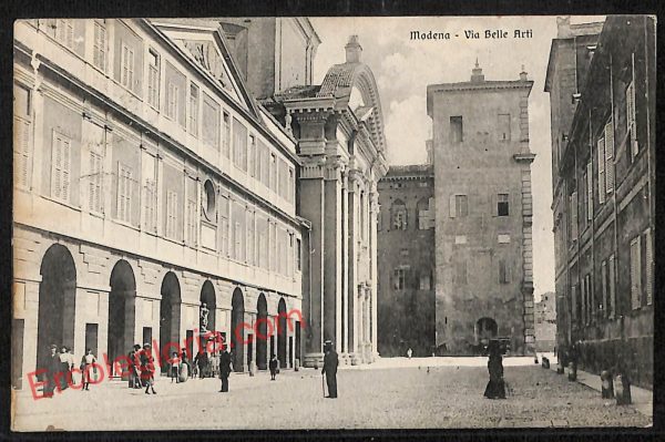 ag9329 - CARTOLINA D'EPOCA - Modena Città - Via Belle Arti