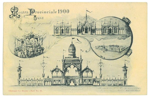 P2980 - BARI, MOSTRA PROVINCIALE 1900 BELLA!! Viaggiata 1900