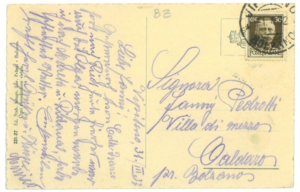 P2984 - VIPITENO (BOLZANO) 1932, VEDUTA MOLTO ANIMATA - immagine 2