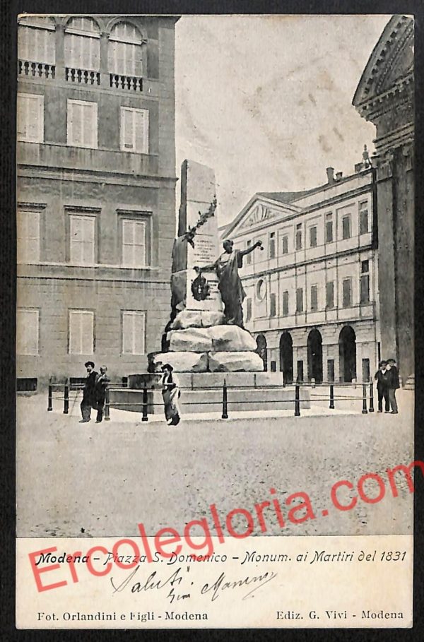 ag9342 - CARTOLINA D'EPOCA - Modena Città - Monumento ai Martiri del 1831
