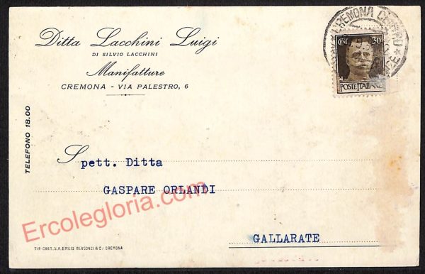 ae5492 - CARTOLINA D'EPOCA -Cremona Città - Ditta Gaspare Orlandi