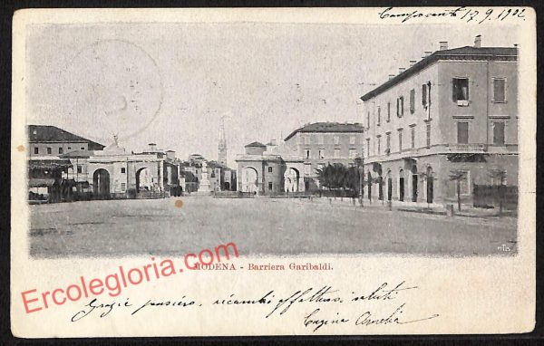 ag9349 - CARTOLINA D'EPOCA - Modena Città - Barriera Garibaldi