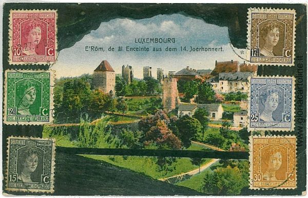 08574 - LUXEMBOURG  - Vintage Postcard  CPA -  Luxemburg  town E'ROM 1927