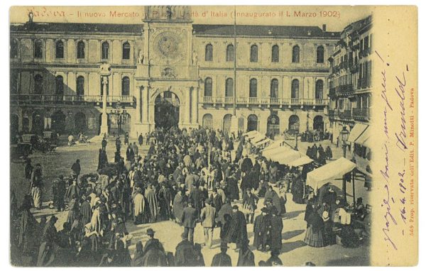 P2993 - PADOVA , 1902 INAUGURAZIONE MERCATO PIAZZA UNITÀ D’ITALIA.