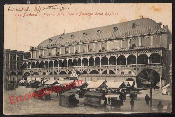 ah4336 - CARTOLINA D'EPOCA - Padova Città - Palazzo della Ragione
