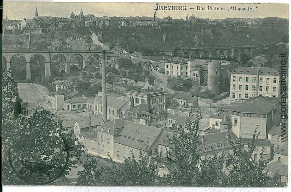 08582 - LUXEMBOURG  - Vintage Postcard  CPA -  Luxemburg  town  1907