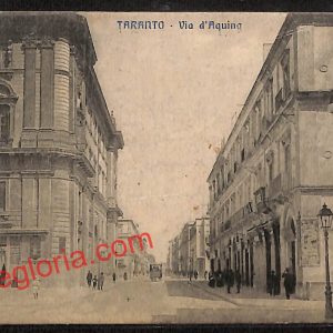ai7364 - CARTOLINA D' EPOCA - Taranto Città - Villa d' Aquino