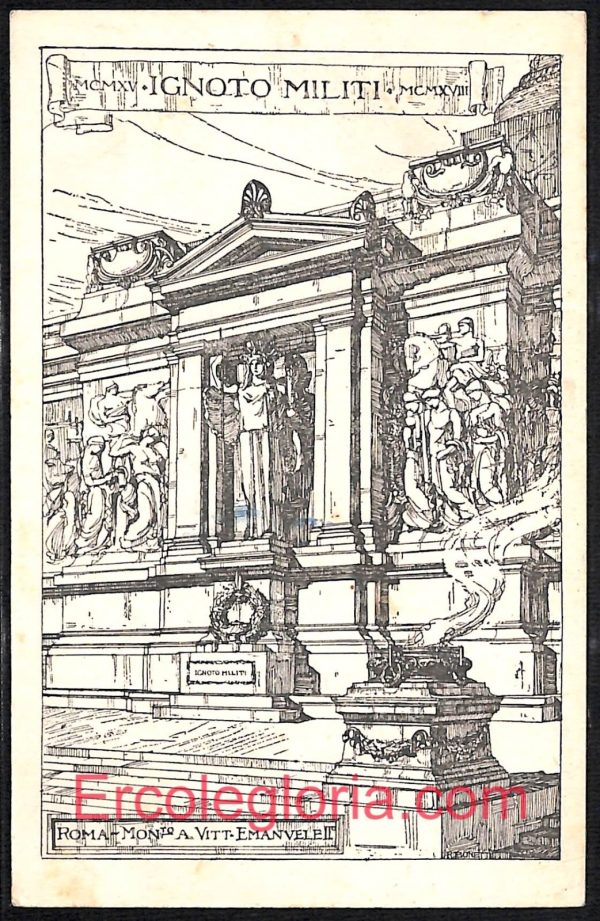 ad7611 - CARTOLINA D'EPOCA - Roma Città - Monumento V. Emanuele  1921