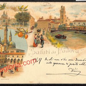 ah4343 - CARTOLINA D'EPOCA - Padova Città - Prato della Valle