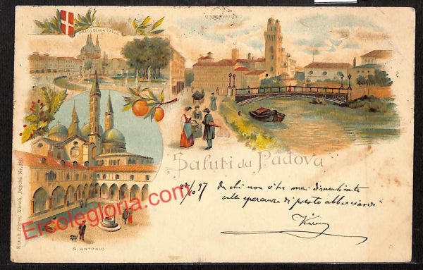 ah4343 - CARTOLINA D'EPOCA - Padova Città - Prato della Valle