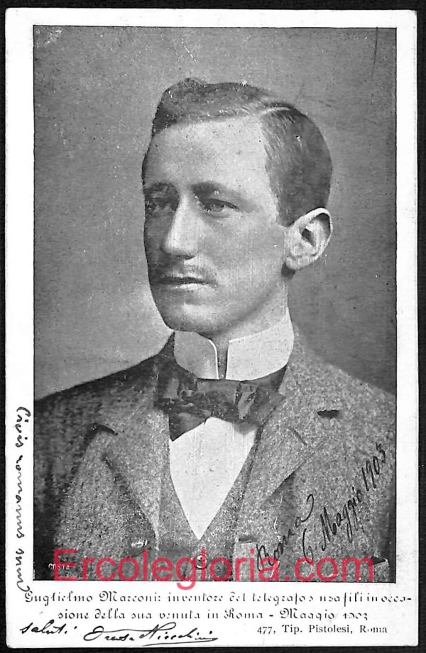 ad7616 - CARTOLINA D'EPOCA - Roma Città - Guglielmo Marconi  1902