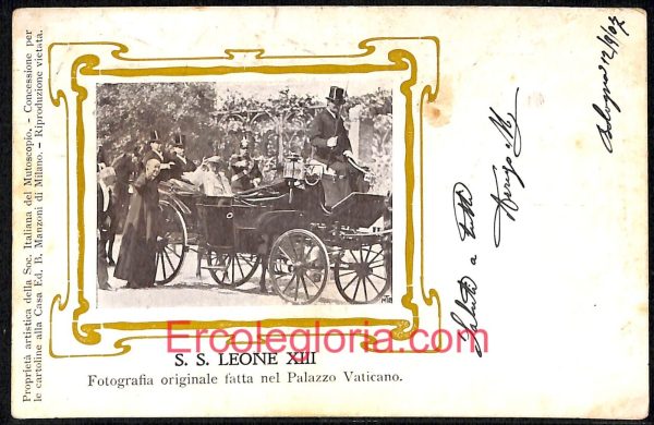 ad7621 - CARTOLINA D'EPOCA - Roma Città - S. S. Leone XIII