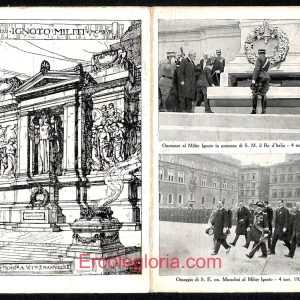 ad7622 - CARTOLINA D'EPOCA DOPPIA - Roma Città - Monumento V. Emanuele