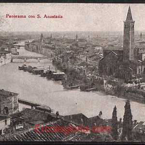 ae2982 - CARTOLINA  D'EPOCA - Verona Città - Panorama  1917