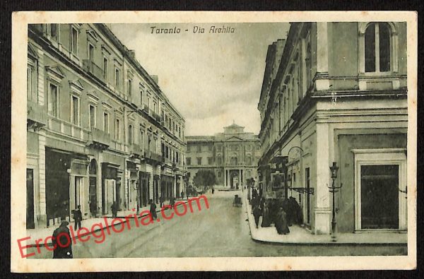 ai7373 - CARTOLINA D' EPOCA - Taranto Città - Via Archita