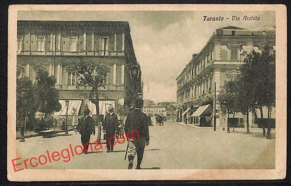 ai7375 - CARTOLINA D' EPOCA - Taranto Città - Via Archita