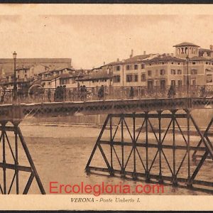 ae2985 - CARTOLINA  D'EPOCA - Verona Città - Ponte Umberto I