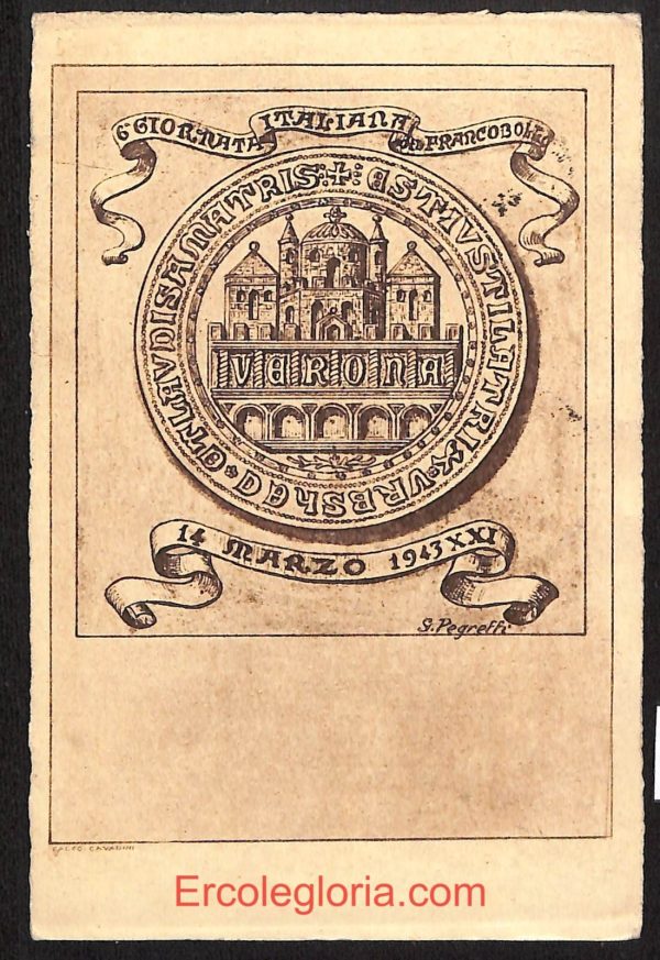 ae2987- CARTOLINA  D'EPOCA - Verona Città - 6° Giornata Italiana del Francobollo
