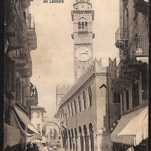ae2991 - CARTOLINA  D'EPOCA - Verona Città - Torre dei Lamberti
